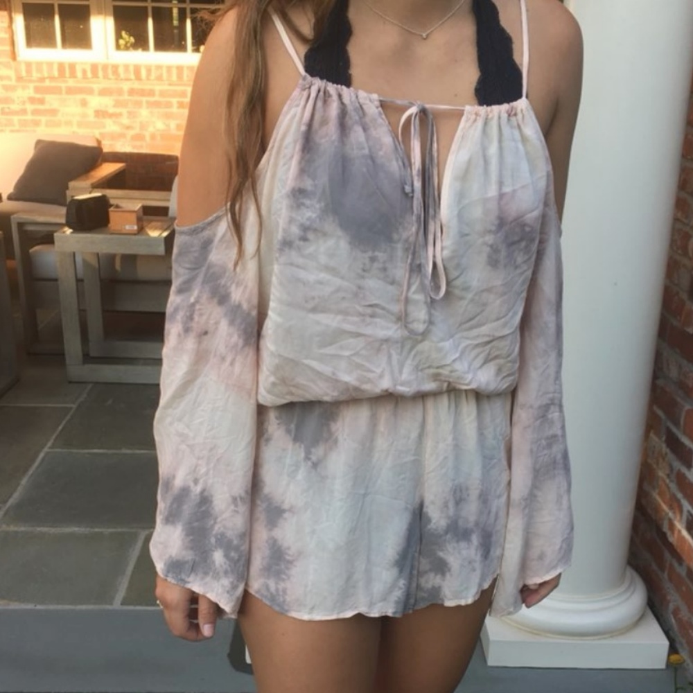 Blue Life Open Shoulder Romper